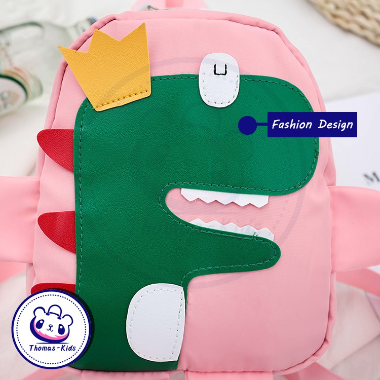 [THOMAS KIDS] Trẻ em 1-4 tuổi Mẫu giáo Beg Trẻ em Túi đi học Thời trang Khủng long nhỏ Dễ thương Cậu bé Cô gái Bé gái Ba lô