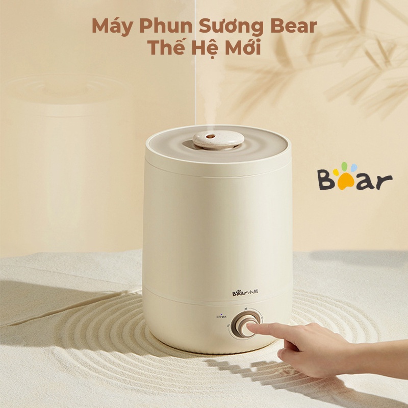 Máy phun sương khuếch tán tinh dầu Bear [Bh 12 THÁNG]  tạo độ ẩm phòng phun từ 8 - 12 tiếng