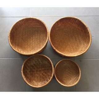 Thúng tre trang trí 45cm - hàng thủ công