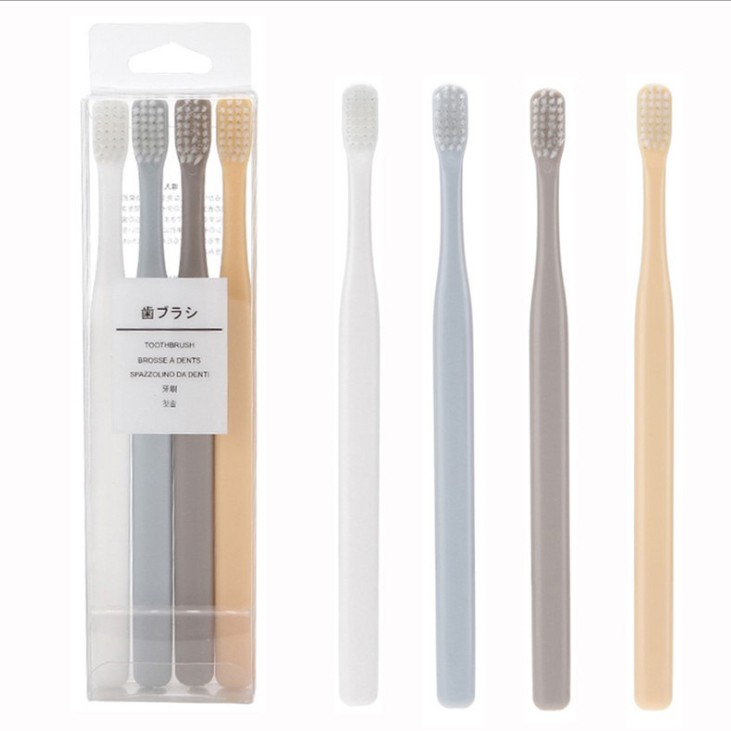 4 bàn chải đánh răng đầu nhỏ mềm Muji ToothBush Nhật Bản