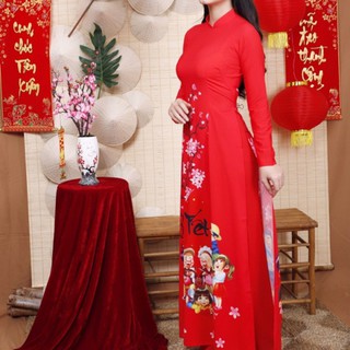 Áo Dài Lụa Đẹp Mẫu Mới MSNN1726