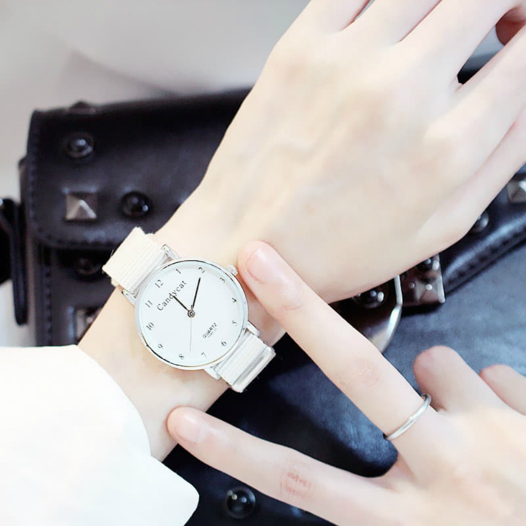 [FLASH SALE] Đồng hồ nữ dây vải candycat thời trang | BigBuy360 - bigbuy360.vn