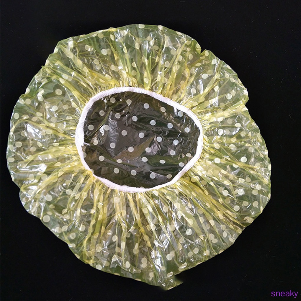 Set 6 Mũ Trùm Tóc Bằng Nhựa Trong Suốt Dùng Một Lần Tiện Dụng Cho Nữ
