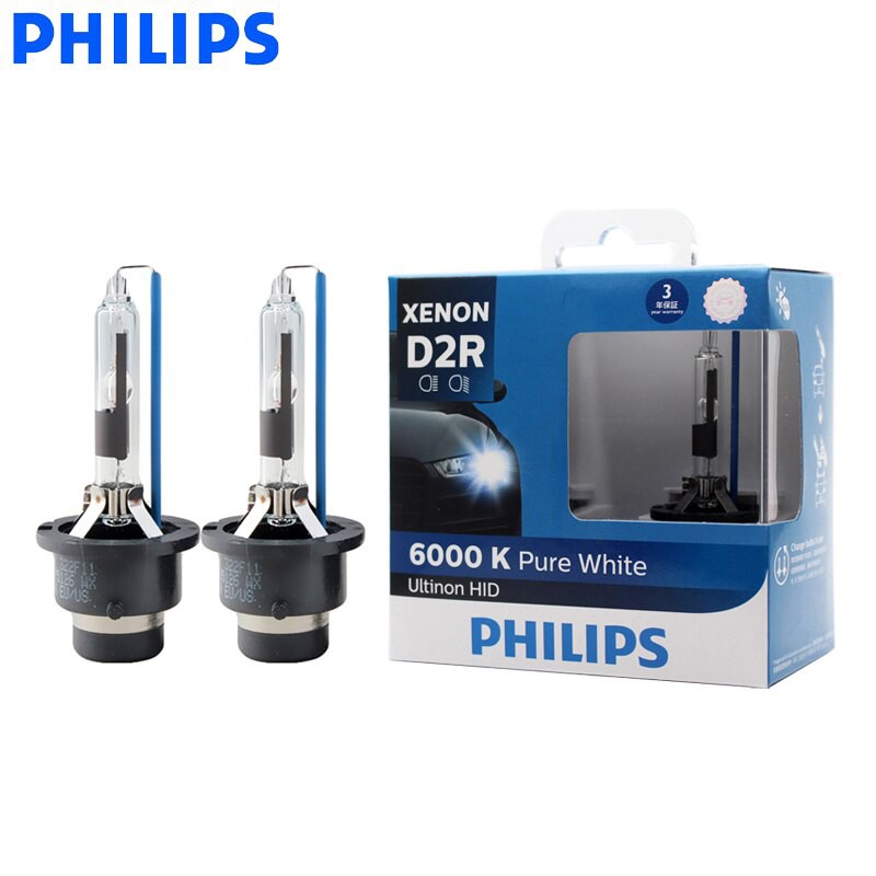 Sl [ 2 bóng ] Bảo hành 3 năm, Bóng đèn Xenon siêu sáng  6000K chân D4S,D4R,D1S,D2S,D2R,D3S   Philips Chính hãng.