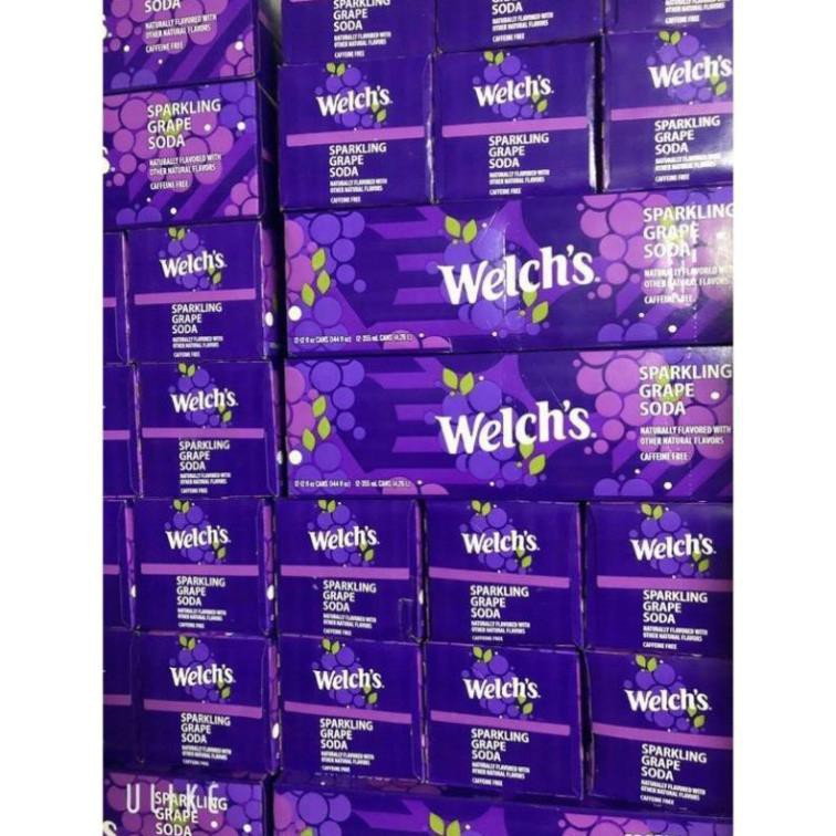 Thùng 12 lon Nước Ngọt Welch’s Soda Nho - USA ( lon / 355 ml )