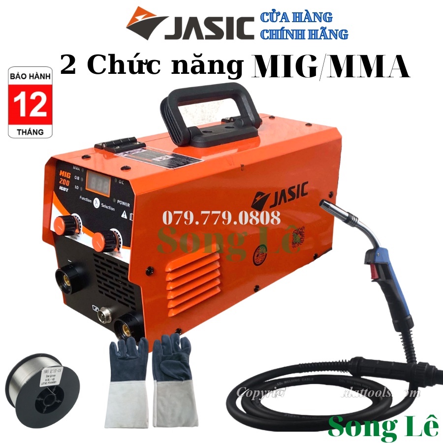 Máy Hàn Điện Tử JASIC - Mig Không Dùng Khí - SASUKE - JASIC MIG 200 MiNi - Tặng FULL Phụ Kiện