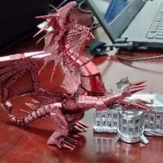 Mô hình lắp ráp PIECECOOL Rồng lửa (Đỏ)