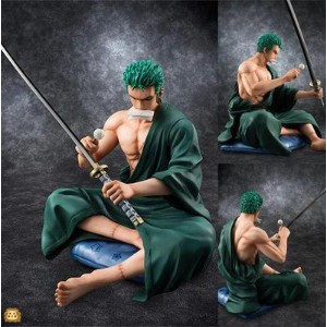 Mô Hình Zoro Ngồi Lau Kiếm - Cao 17cm - Nặng 500G - Mô Hình One Piece