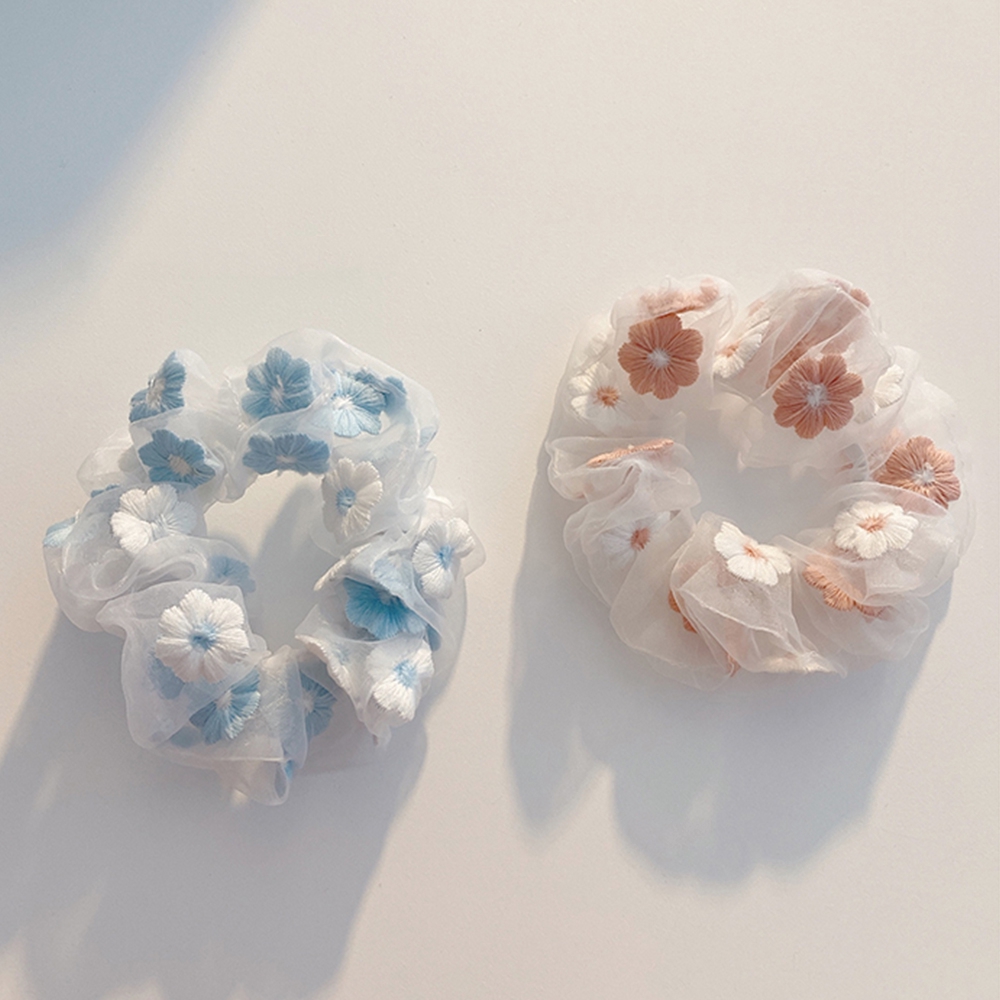 Dây Buộc Tóc Vải Hoa Xinh Xắn Dành Cho Nữ