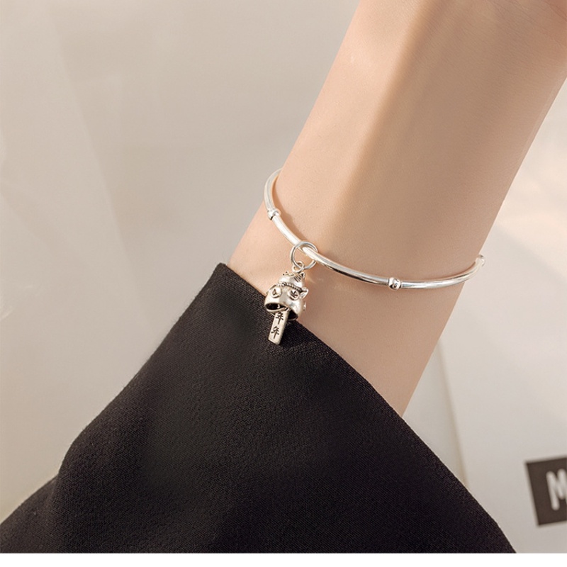 Vòng đeo tay mèo may mắn thời trang nữ đơn giản retro