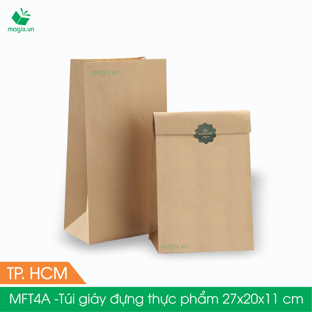 MFT4A - 27x20x11 cm - 50 Túi đựng thực phẩm - Túi đựng đồ ăn