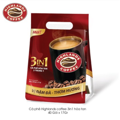 Cà phê Hòa tan 3in1 Highlands coffee - 50 gói/túi | BigBuy360 - bigbuy360.vn
