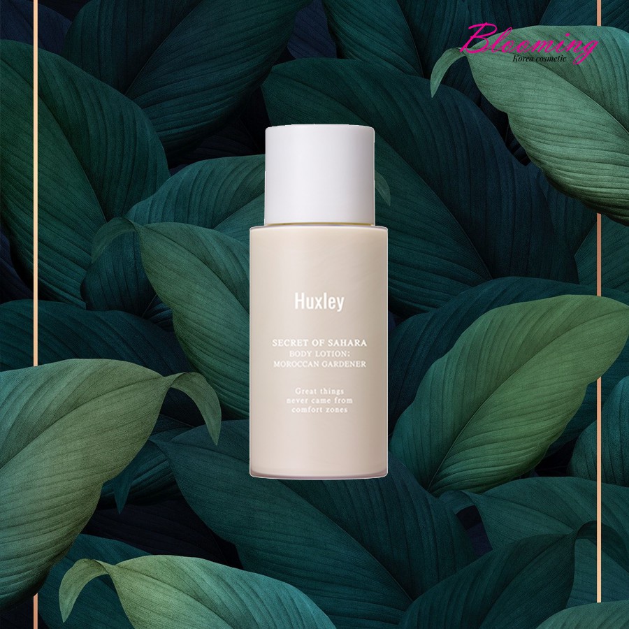 Sữa dưỡng thể làm trắng da, dưỡng ẩm,  ngừa ngừa lão hóa Huxley Body Lotion Moroccan Gardener 30ml