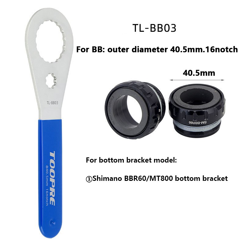 Toopre Cờ Lê Sửa Chữa Xe Đạp Mtb 44 / 40.5 / 39 / 46mm 16 Cho Shimano / Sram / Ixf / Dub / Bsa30