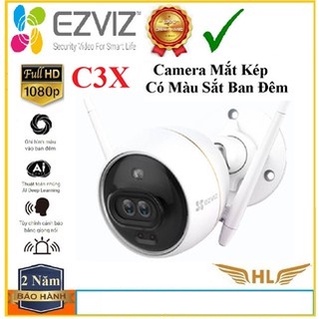 Camera Wifi Ngoài Trời Siêu Nét Màu Đêm Ezviz C3X Mắt Kép 2Mp, Ezviz C3W Pro 4Mp,C3W Pro 2Mp ,Ezviz C3W- Hàng Chính Hãng