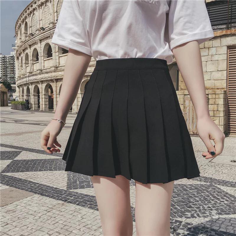 Chân Váy Ngắn Xếp Ly Có Quần Trong <55kg