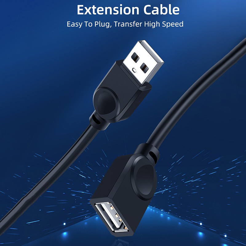 Dây Cáp Nối Dài Cổng USB 2.0 Đồng Bộ Dữ Liệu Tốc Độ Nhanh