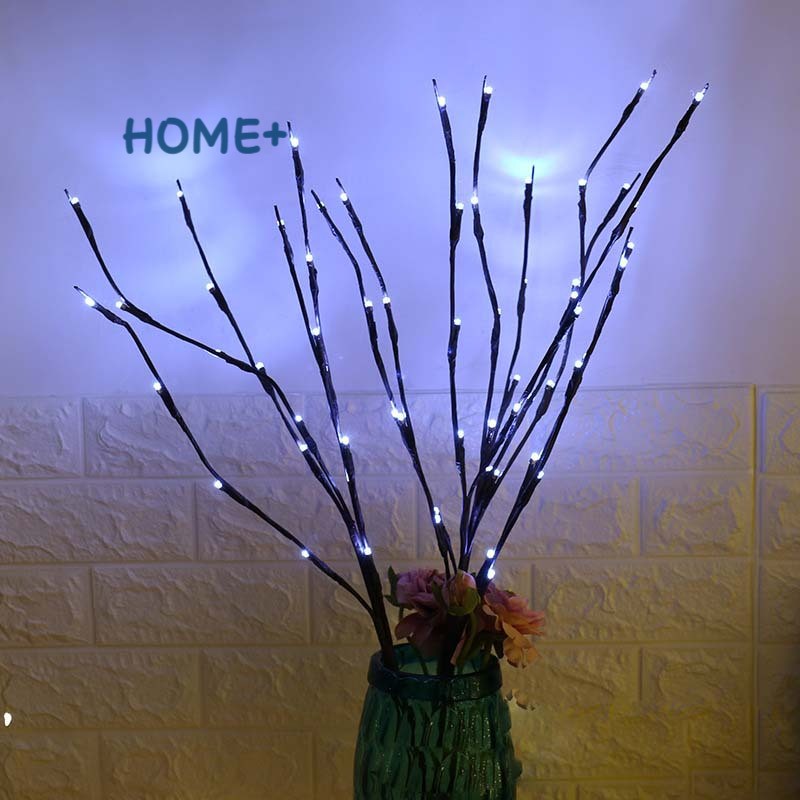 LED Willow Branch Lamp Floral Lights 20 LED Bulbs Home Party Garden Decor Xmas Birthday Gift @vn