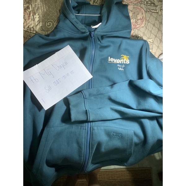 áo hoodie zip levent