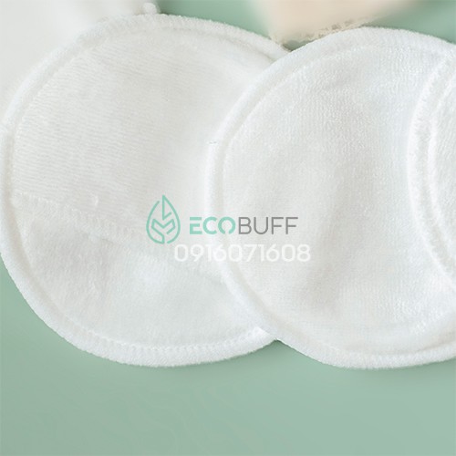 Bông tẩy trang Ecobuff tái sử dụng nhiều lần vải sợi tre sạch da phân huỷ sinh học