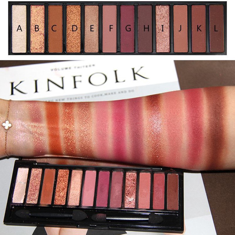 W.B.❤ NOVO Delicate Silky 12 Color Eyeshadow Palette