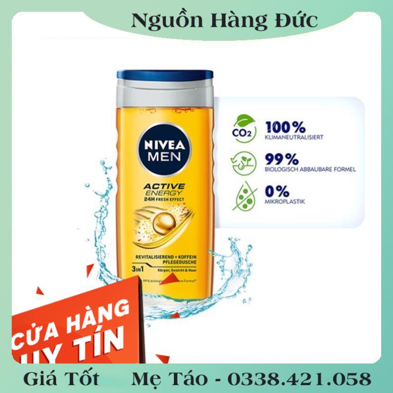 [auth] Nivea Men Đức-  Sữa Tắm, Dầu Gội Nam – Nội địa Đức [Hot]