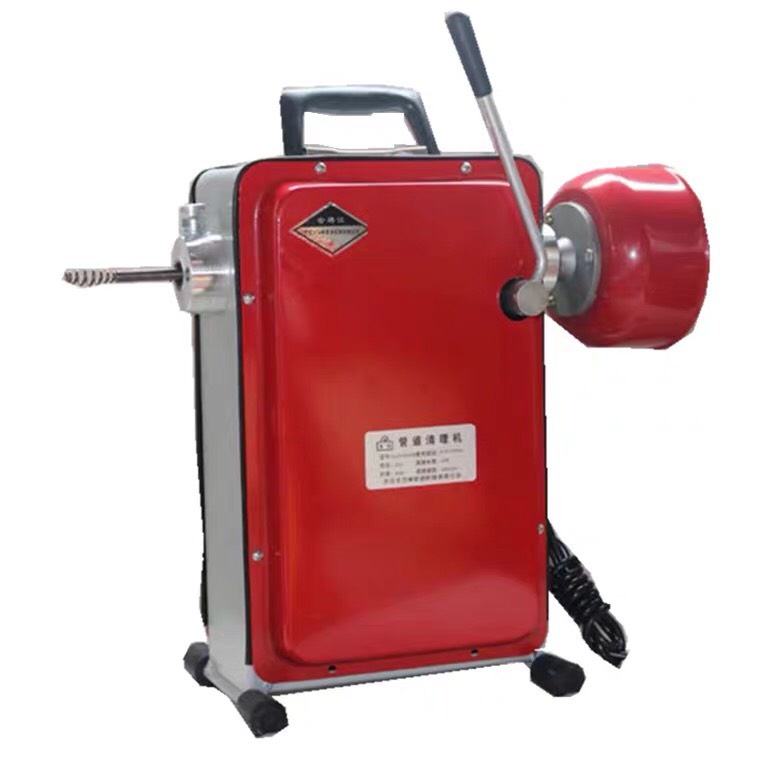 Máy thông tắc cống GQ100-1000w tặng kèm phụ kiện dây phi 8 và 16mm