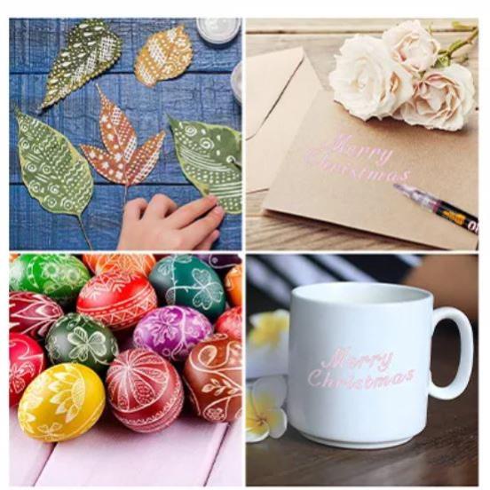 Outline Pen Highlight Marker - Bộ 12 cái Bút nhũ có nét viền chữ sẵn outline marker nổi bật bút kim tuyến ghi nét viền