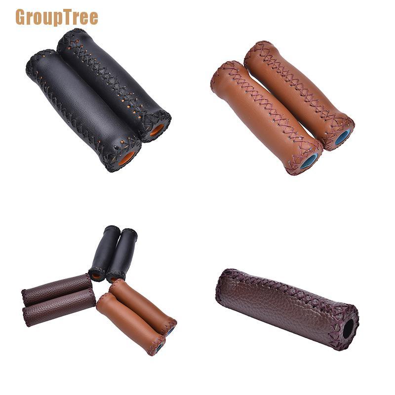 Vỏ Bọc Tay Lái Xe Đạp Leo Núi Bằng Da Nhân Tạo Kiểu Vintage