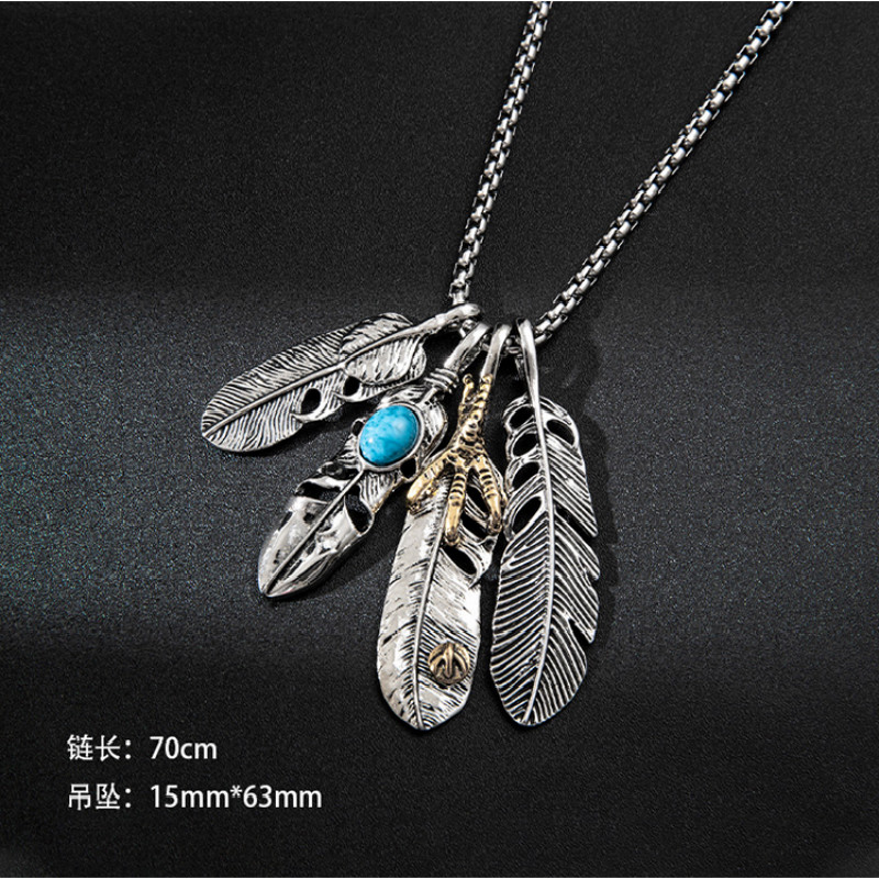 Dây chuyền mặt hình lông vũ thời trang