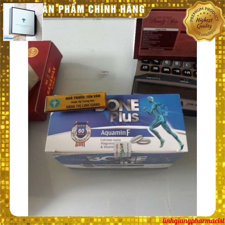 (toa bác sĩ)thực phẩm hỗ trợ xương khớp viên uống calci BONE PLUS hộp 60v(bổ sung calci)