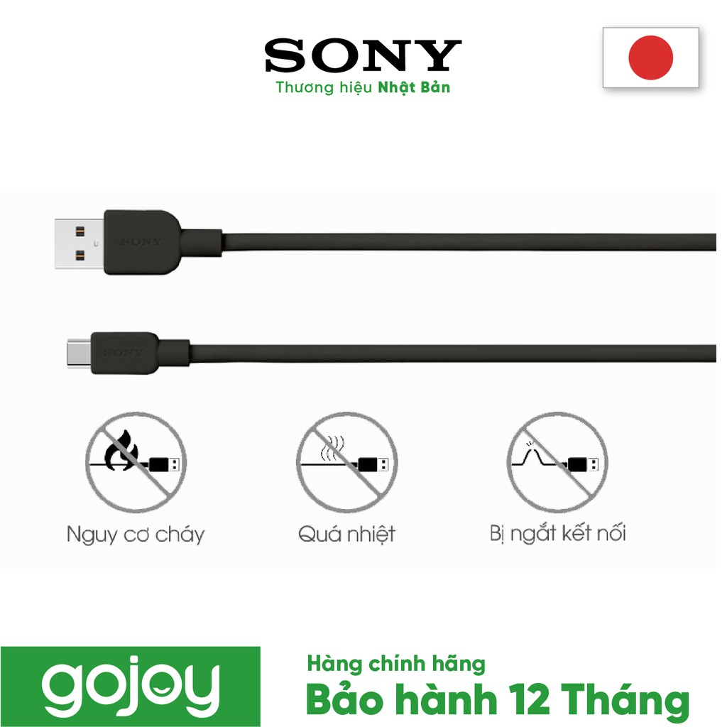 Cáp TYPE C 1,5 m SONY CP-AC150/BC WW Màu Đen - Bảo hành 12 tháng chính hãng