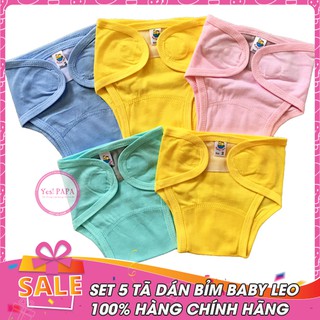 SET 5 chiếc tã vải dán cao cấp Baby Leo