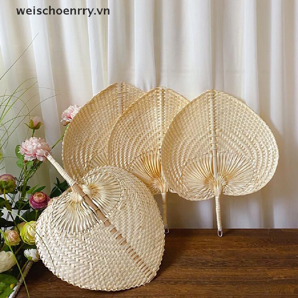 Quạt Làm Mát Bằng Tre Đan Thủ Công Mùa Hè Trang Trí Nhà Cửa