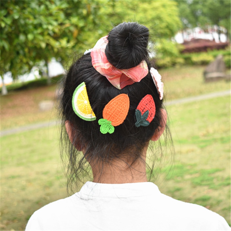 Kẹp tóc dệt kim thủ công phong cách Hàn Quốc thời trang dành cho nữ