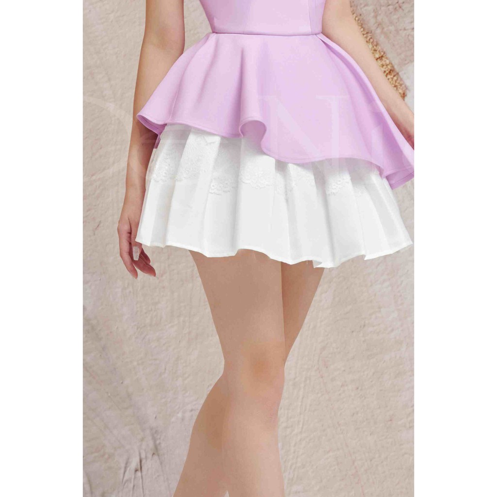 De Nio -Chân váy Taffeta xếp ly