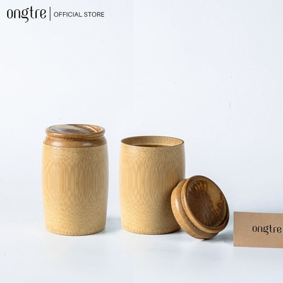 Hộp Đựng Trà Tre Cao Cấp ONGTRE - Hộp Đựng Chè Bằng Tre Tự Nhiên Có Nắp, Bảo Quản Trà, Đựng Trà Khô, Quà Tặng Sang Trọng