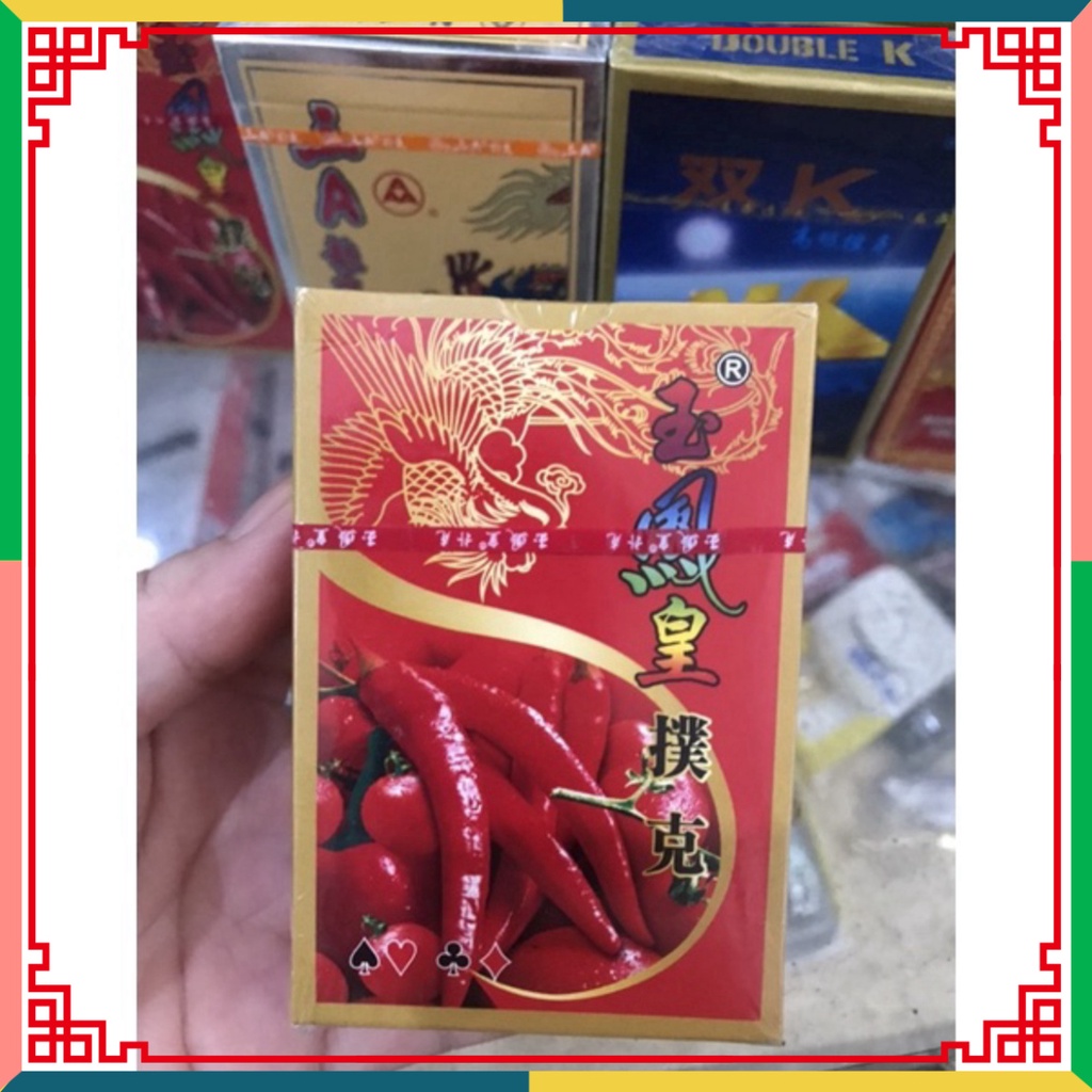 Bộ bài Tây/ Bộ Chắn tú lơ khơ rồng vàng + đỏ AAA hàng chuẩn