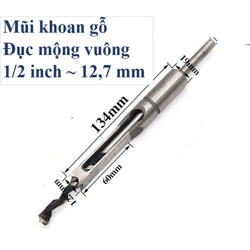 mũi khoan gỗ mộng vuông