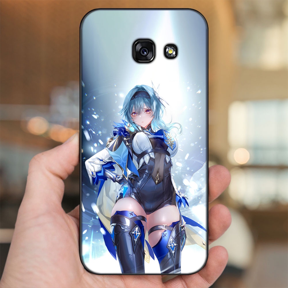 Ốp lưng Samsung A3 2017, A5 2017, A7 2017 viền đen in hình Eula Genshin Impact