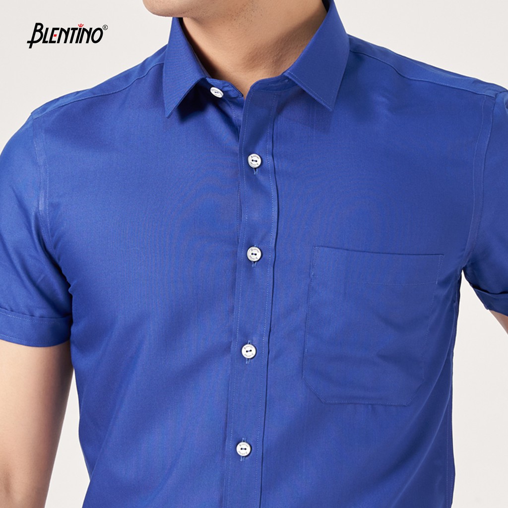 Blentino Áo sơ mi nam ngắn tay BSD05