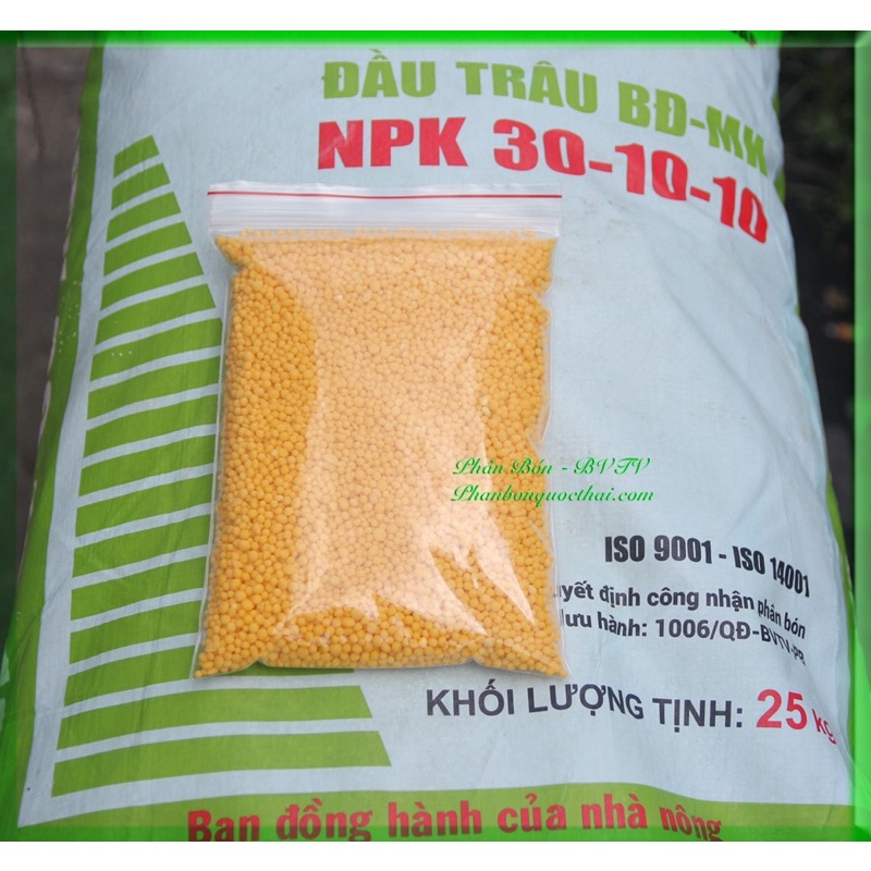 Phân bón gốc NPK Đầu Trâu 30 10 10 Kích Nảy Chồi, Ra Lá, Đẻ Nhánh