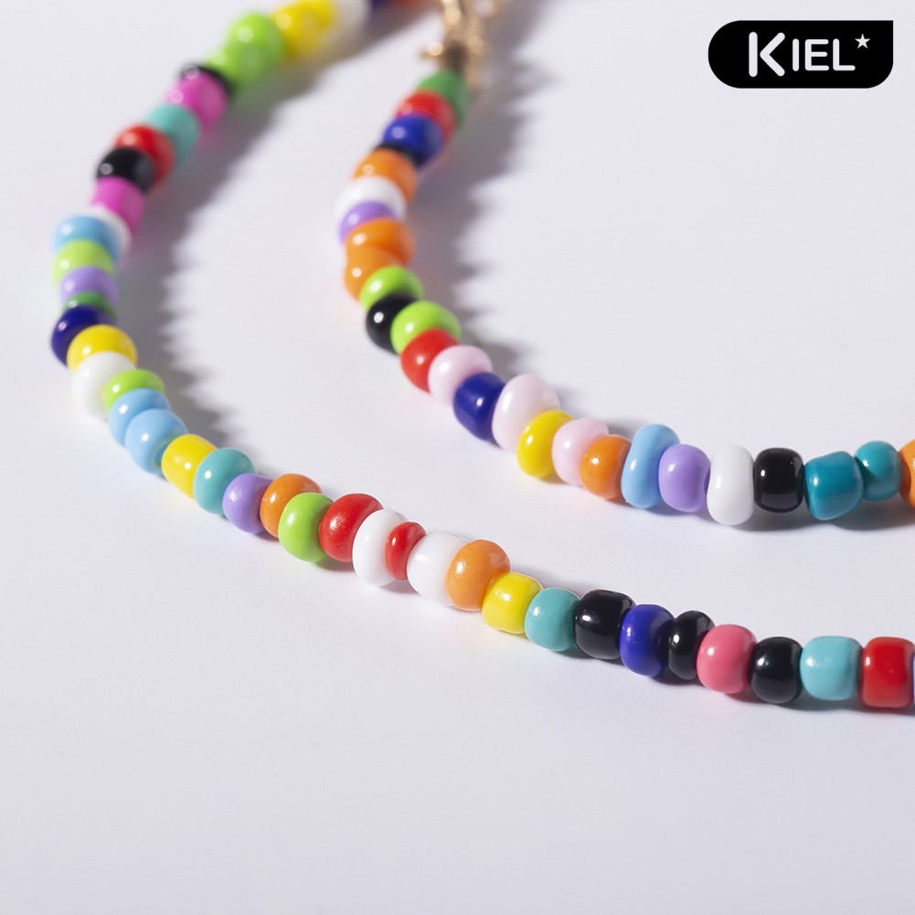 vòng cổ Choker Đính Hạt Ngọc Trai Nhân Tạo Nhiều Màu Thời Trang Mùa Hè Cho Nữ