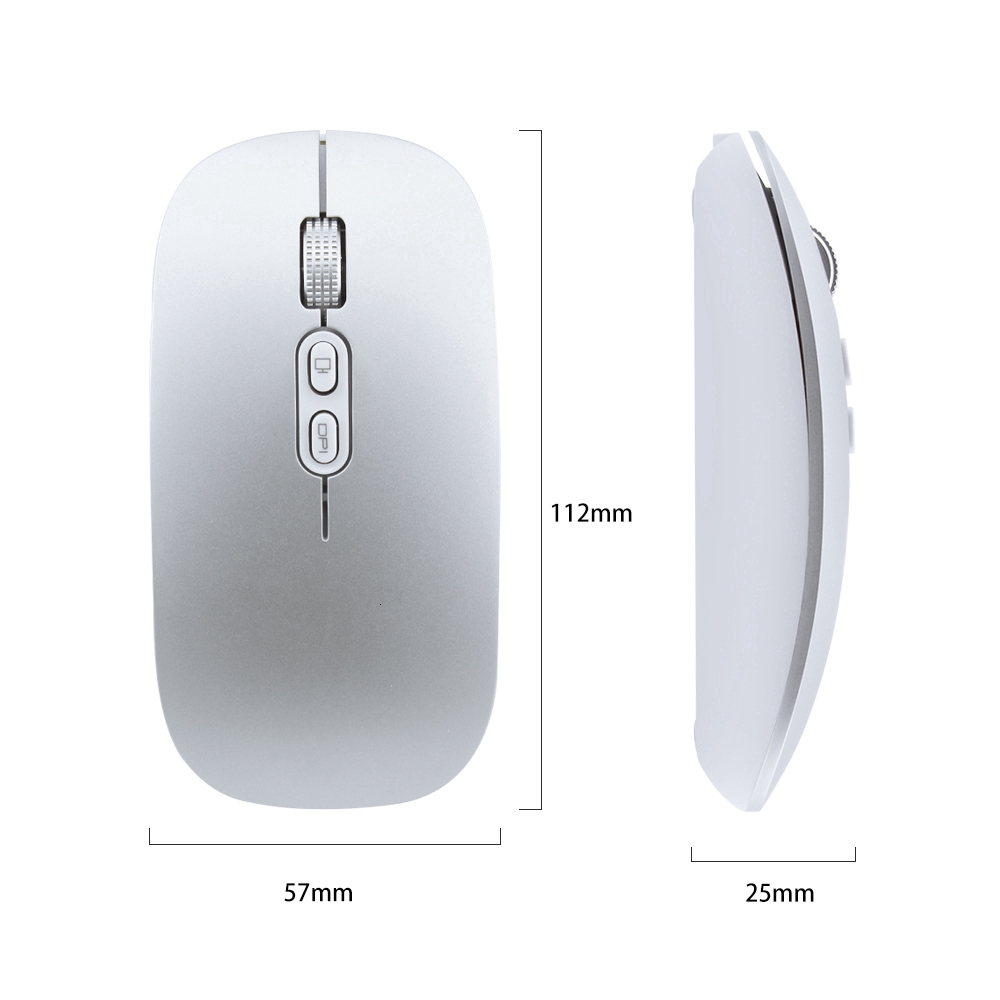 Chuột Máy Tính Siêu Mỏng Không Gây Tiếng Ồn 2.4g 1600 Dpi