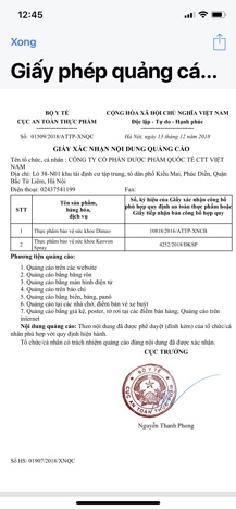 Vitamin D3 Dimao dạng xịt