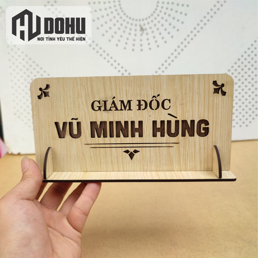 Bảng Tên Giám Đốc, Bảng chức danh, Biển chức danh Bằng Gỗ