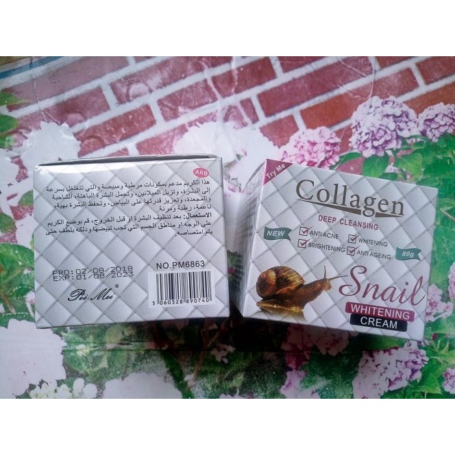 Mặt nạ ngủ Ốc sên Collagen Whitening 80g - KM