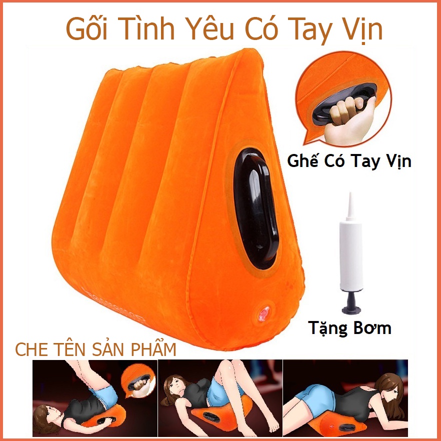 Ghế Tình Nhân Đệm Mông Bơm Hơi Có Tay Vịn - Ghế Đệm Tình Yêu Tây Cầm + Tặng Kèm Bơm Tay]