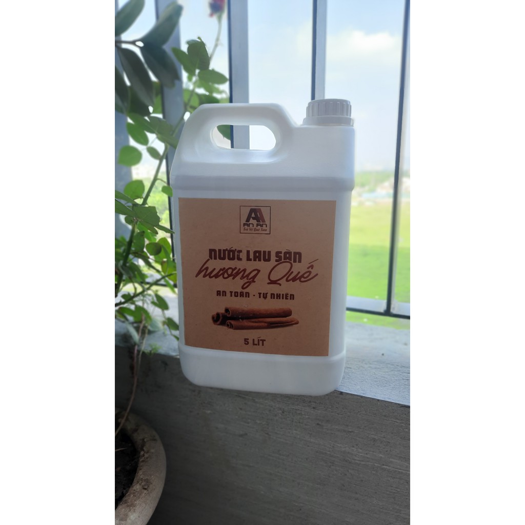 Nước lau sàn thảo mộc quế An An 5 lít, Cam kết hàng đúng chất lượng, an toàn, xua đuổi côn trùng, sạch bóng.