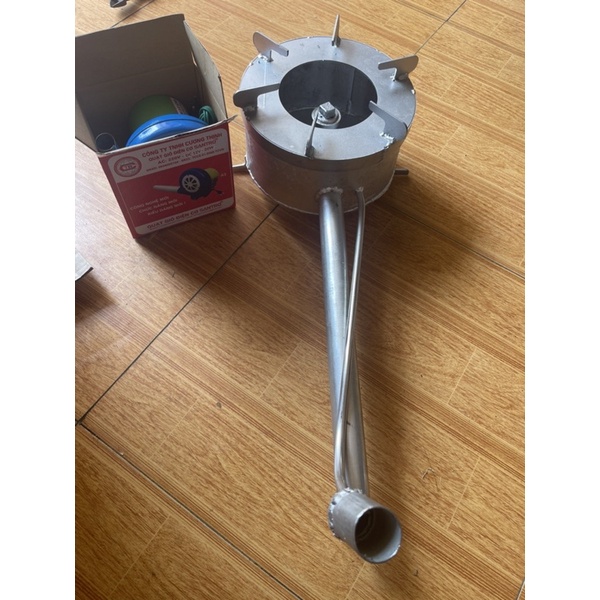 bếp to 23cm kèm khò thổi gió đốt dầu nhớt thải-mỡ vịt - dầu thừa thay bếp ga công nghiệp